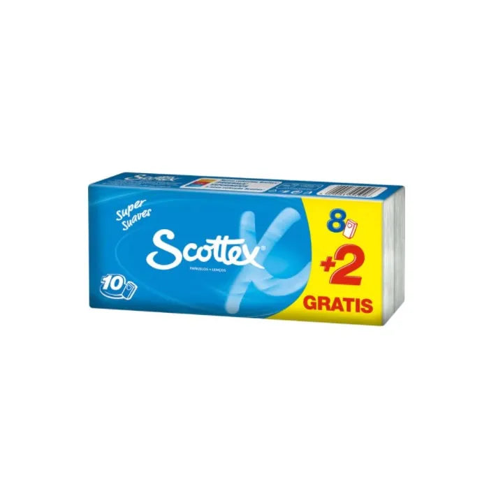 SCOTTEX SCOTTEX Einstecktücher 3-lagig 10 Stück Reinigungstücher Kosmetik