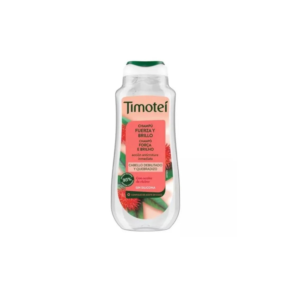 TIMOTEI TIMOTEI Shampoo Fuerza y Brillo mit Rizinus- und Kokosöl 300 ml für schwaches Haar Kosmetik