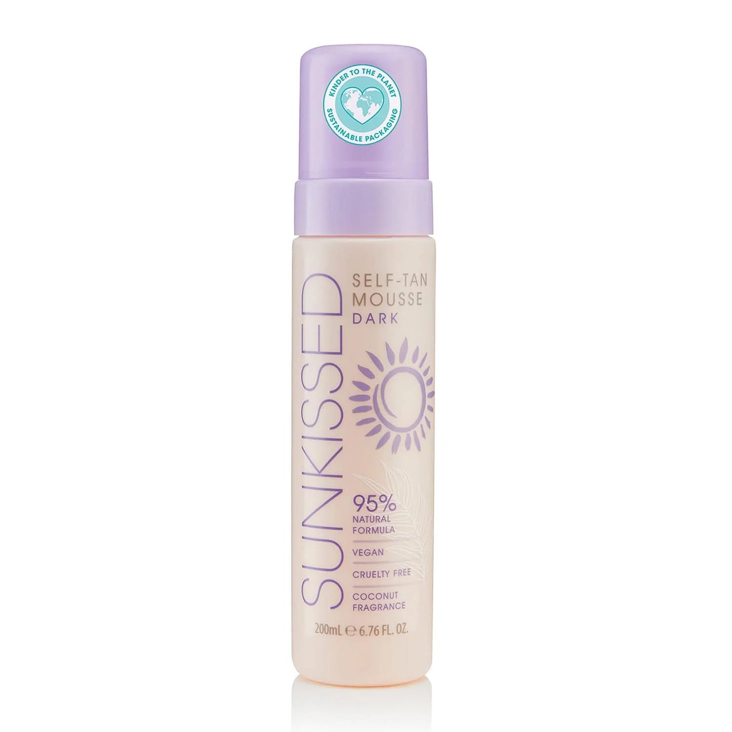 SUNKISSED Self-Tan Mousse Dark mit Kokosduft 200 ml Selbstbräuner Mousse Parfüm