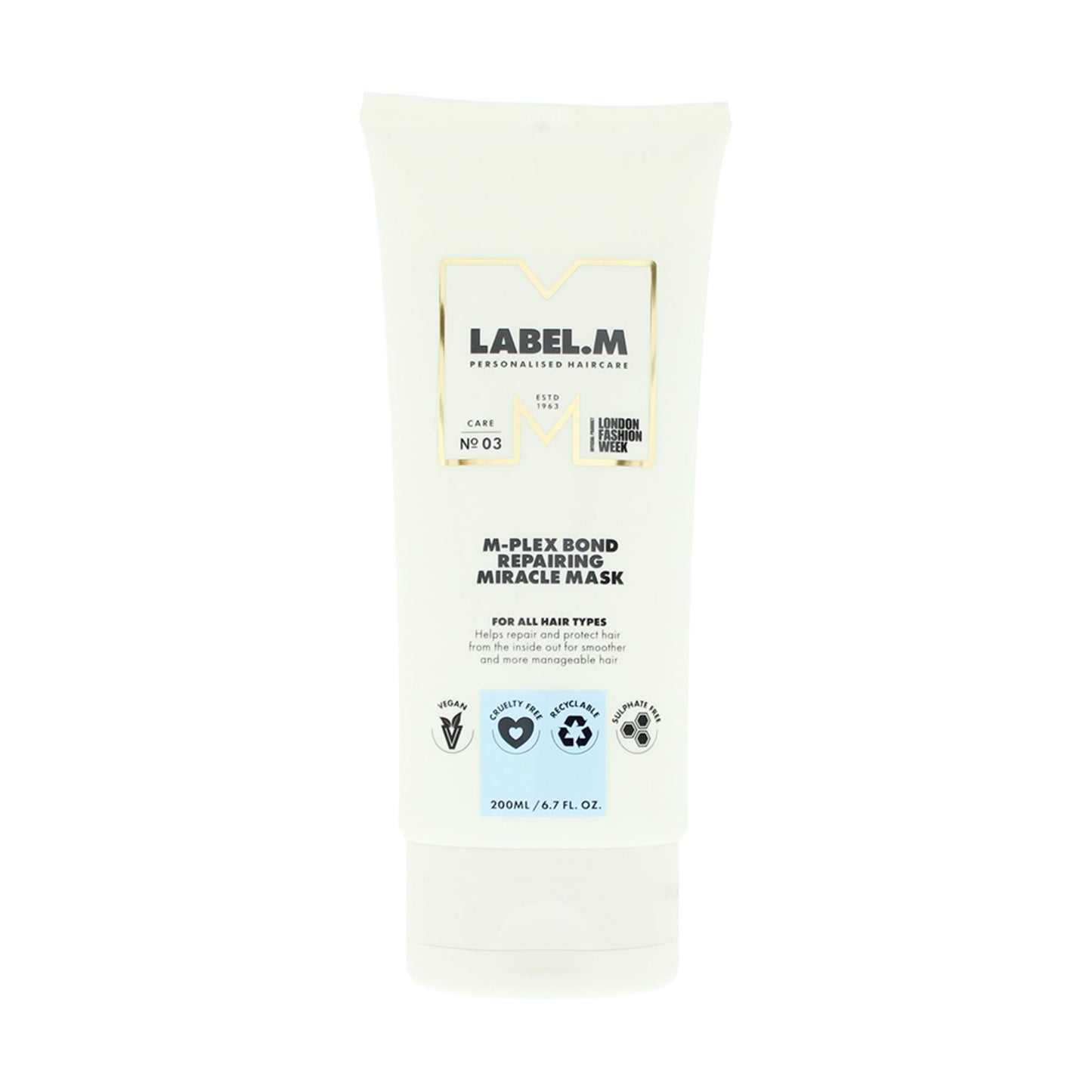 Label.M Label.M, M-Plex, Haarbehandlungs-Crememaske, Bindungsreparatur, 200 ml Regular