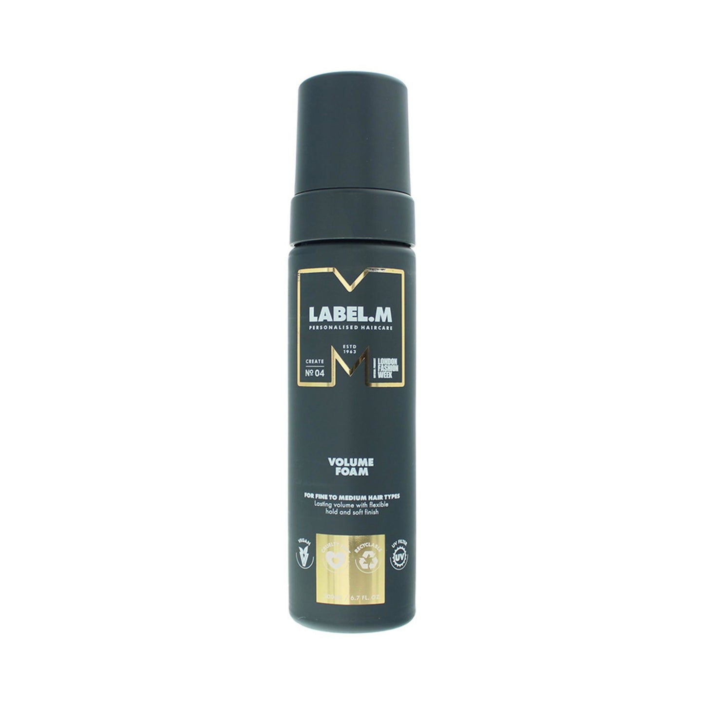 Label.M Label.M, Volume, Haarstyling-Mousse, Volumen und Zustand, Flexibler Halt, 200 ml Regular
