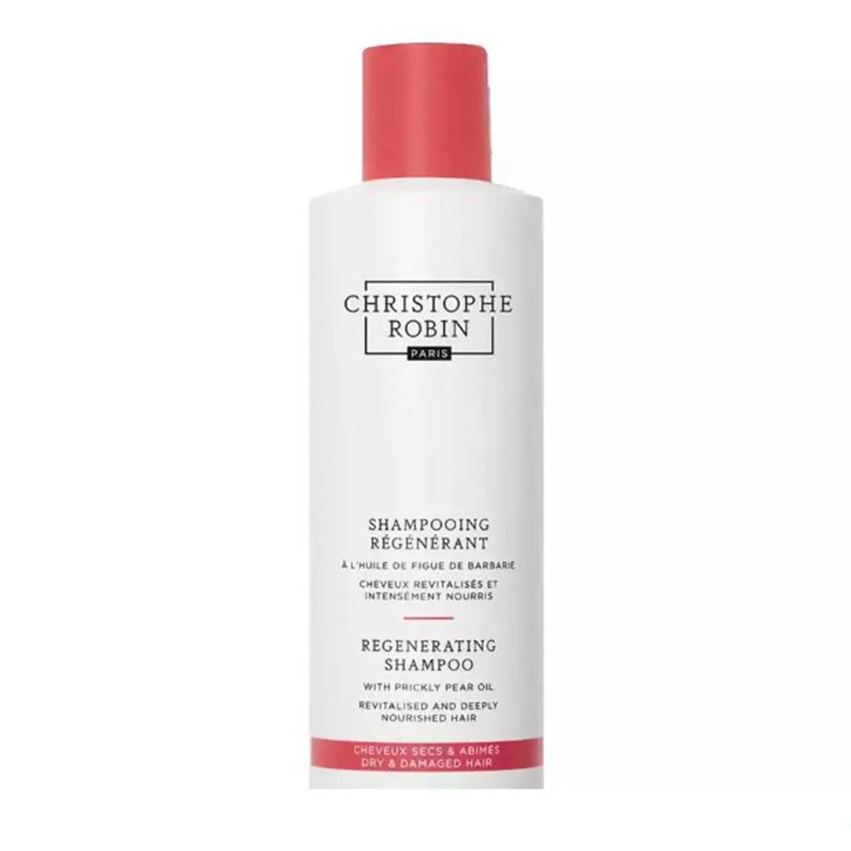 Christophe Robin Christophe Robin, Regenerating, Kaktusfeigenöl, Haarshampoo, 250 ml Regular