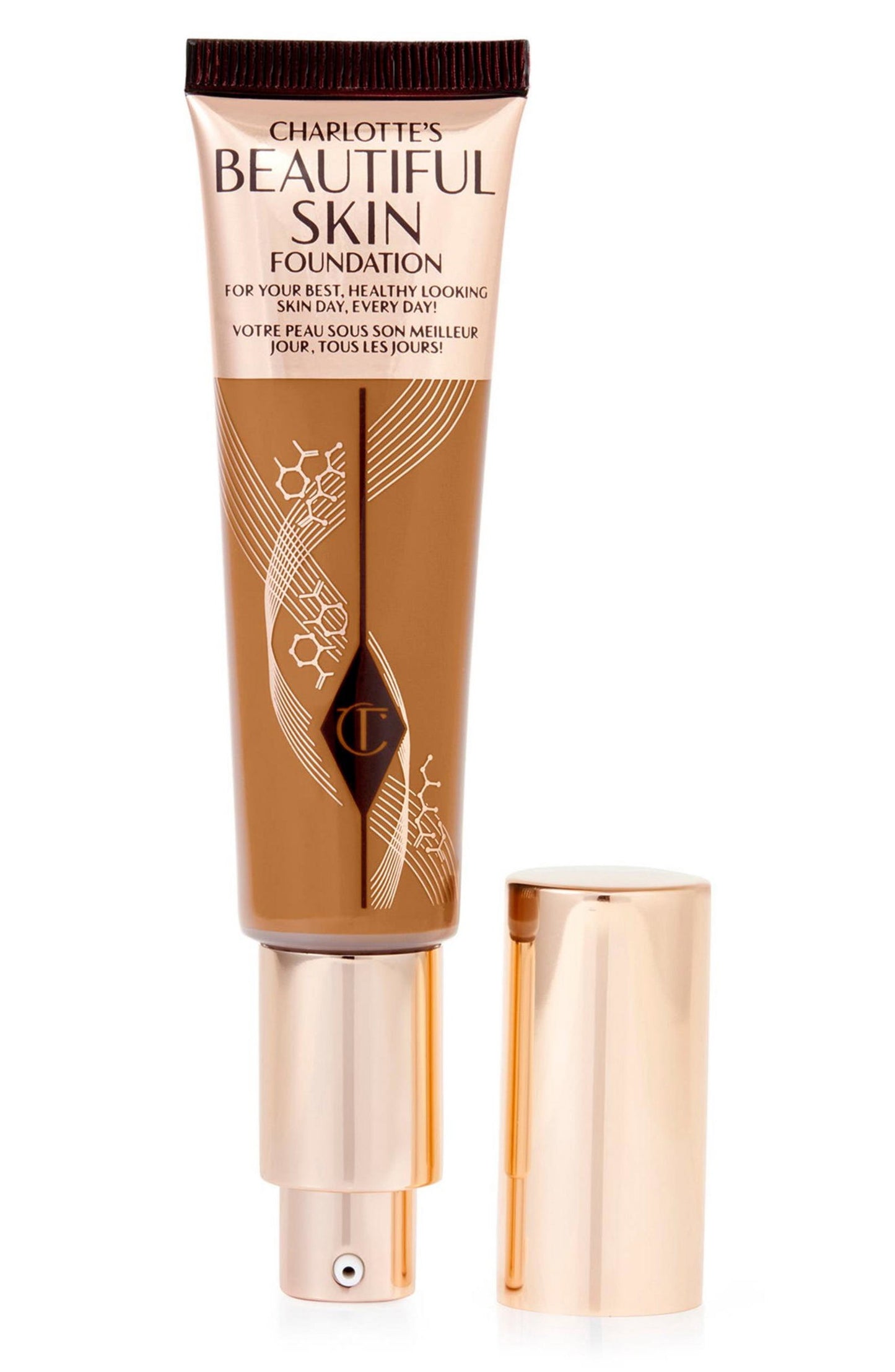 Charlotte Tilbury Charlotte Tilbury, Beautiful Skin Science + Colour, Strahlender Abschluss, Flüssige Grundierung, 13, Warm C