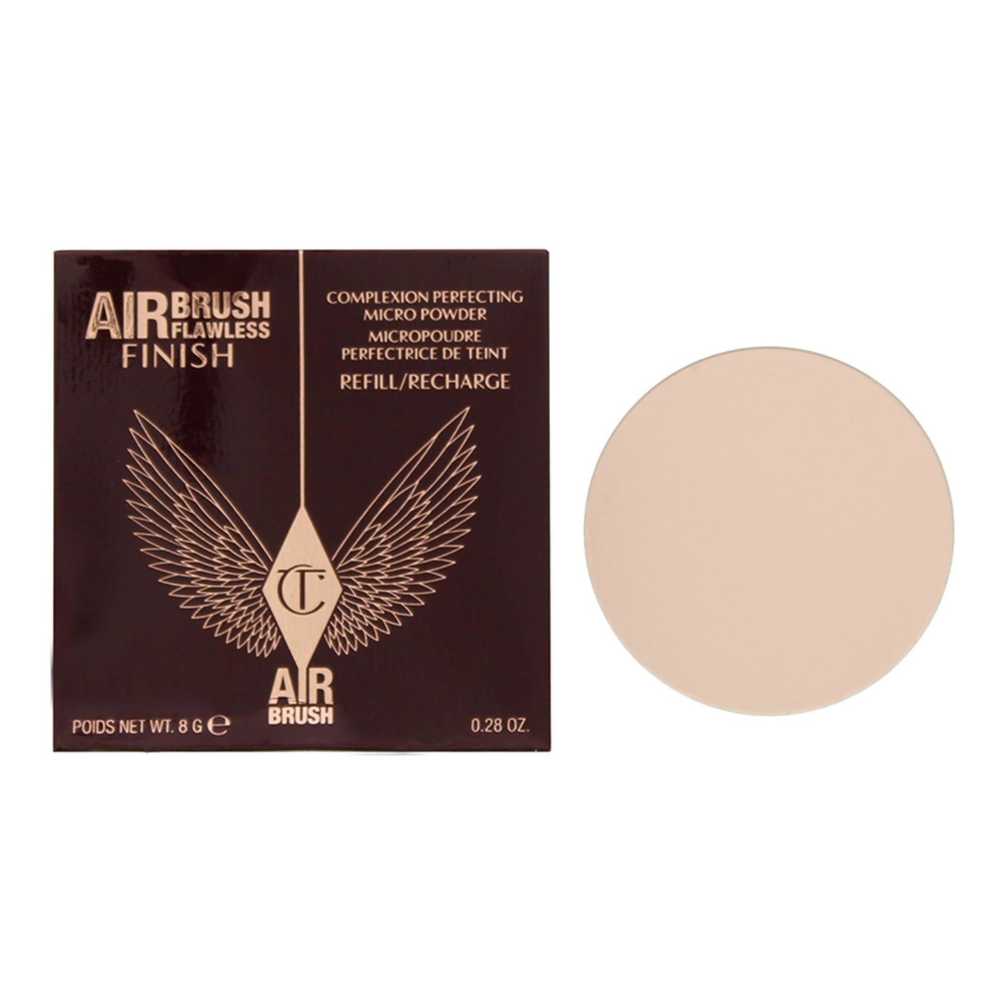 Charlotte Tilbury Charlotte Tilbury, Airbrush Flawless, Makelloses Finish, Kompaktpuder, 1, Fair, Nachfüllen, 8 g Regular