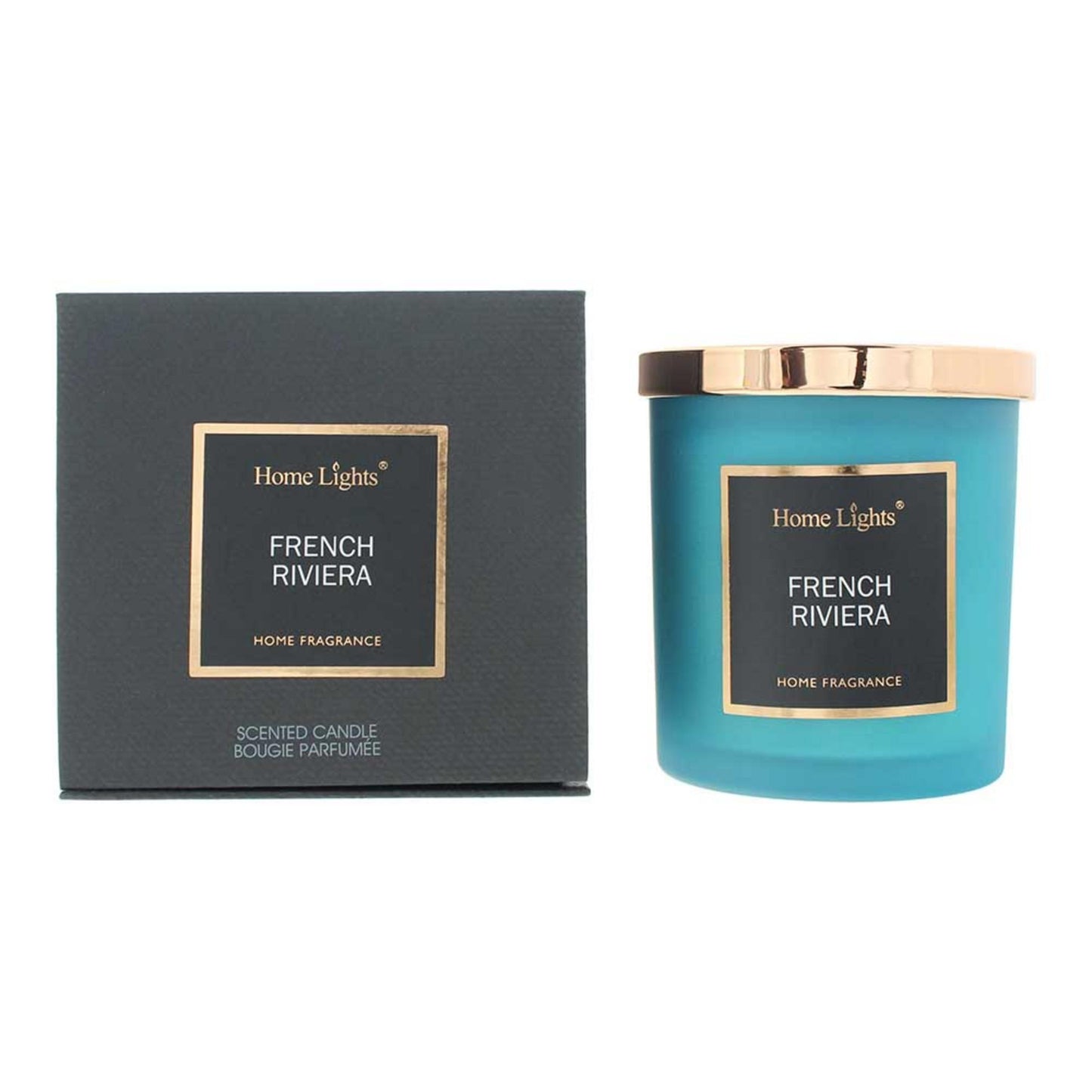 Home Lights French Riviera Duftkerze 215 g – Mediterraner Duftgenuss für Zuhause