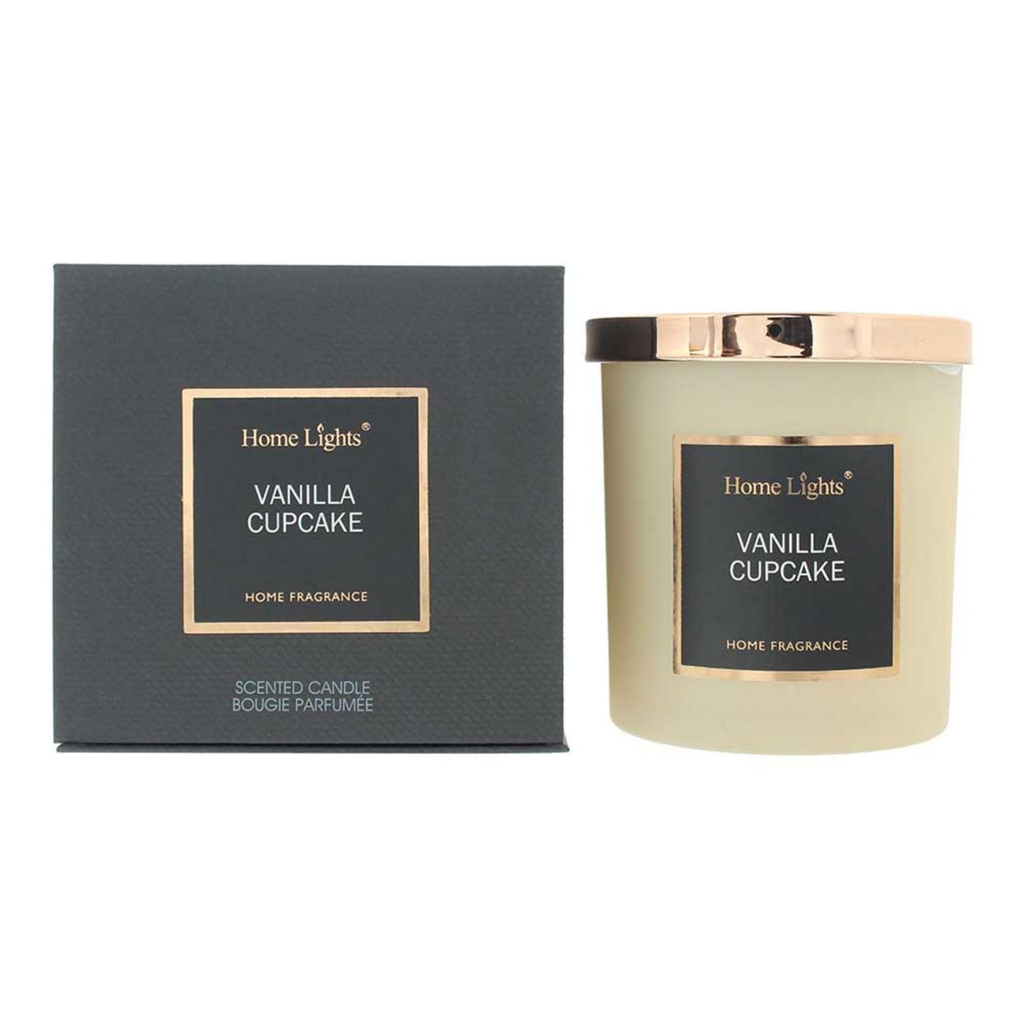 Home Lights Vanilla Cupcake Duftkerze 215g – Sanfter Vanilleduft für gemütliche Stunden