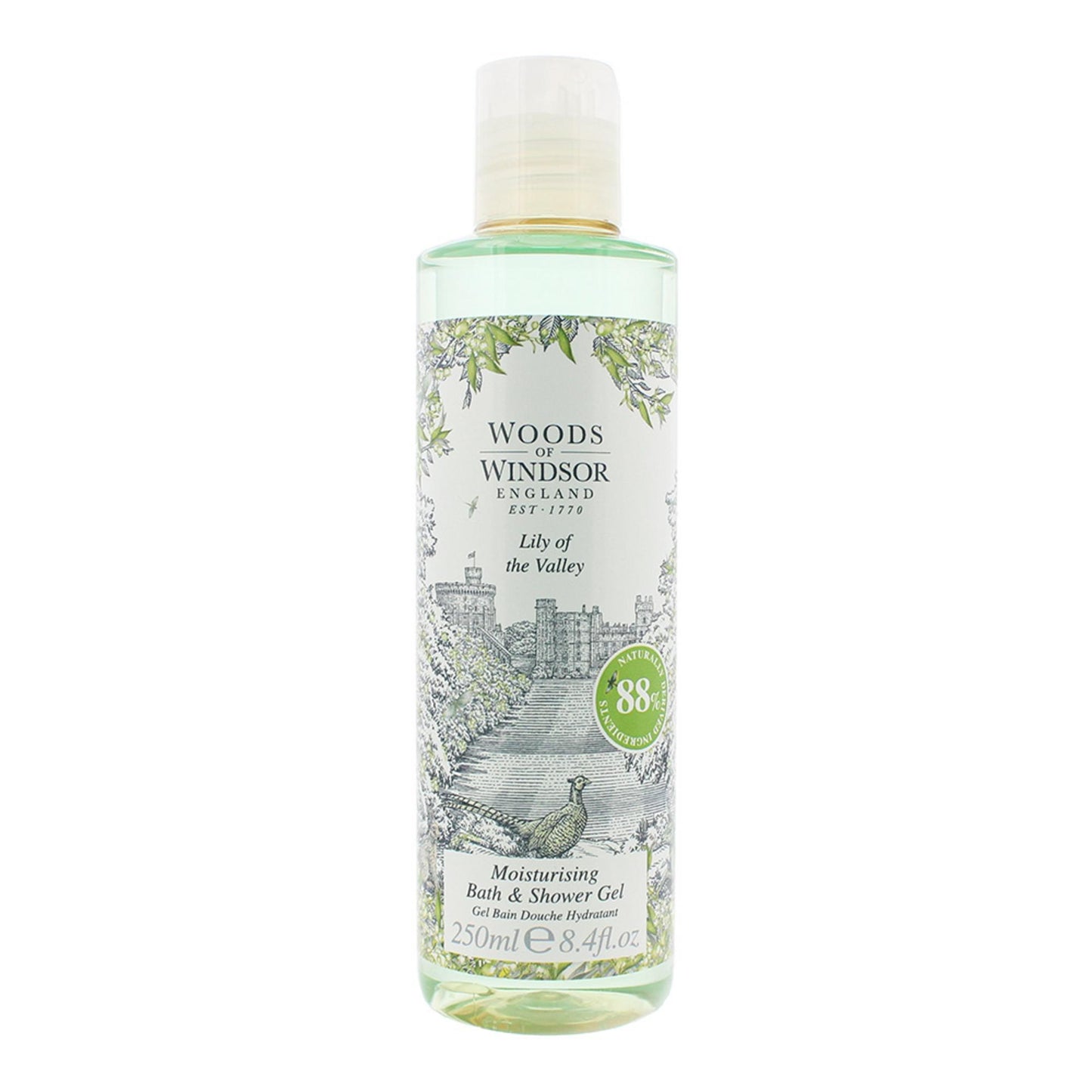 Woods Of Windsor Woods Of Windsor, Lily Of The Valley, Feuchtigkeitsspendend, Duschgel, Für alle Hauttypen, 250 ml Regular