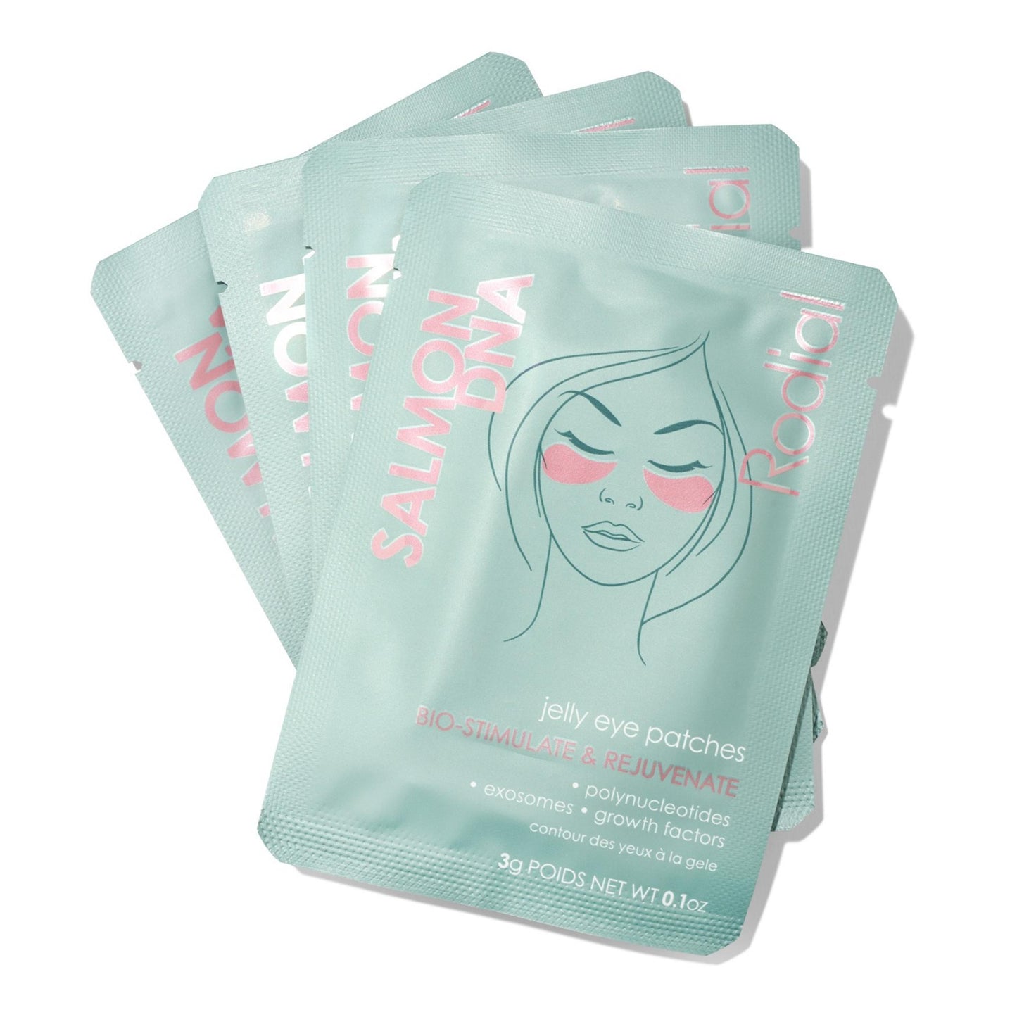 Rodial Rodial, Salmon Jelly Eye Patches, Aufhellung, Augenmasken-Patch, 4 stk Regular