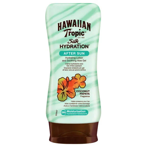 HAWAIIAN TROPIC Silk Hydration Aftersun Aloe Vera Coconut Papaya 200 ml Sonnenpflege