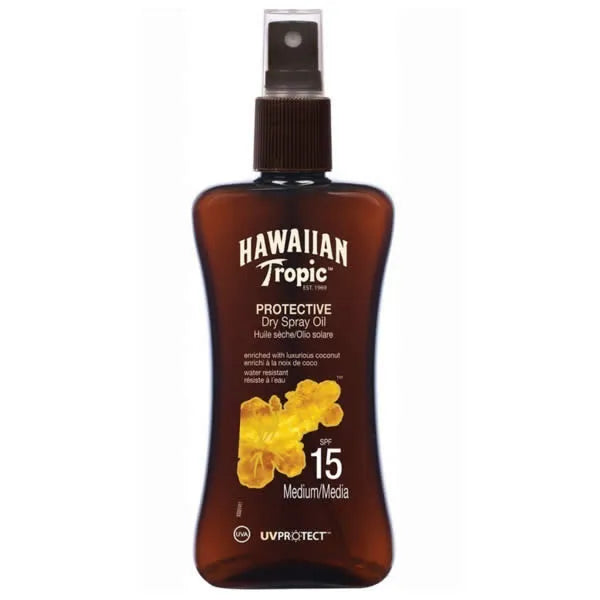 HAWAIIAN TROPIC HAWAIIAN TROPIC Protective Dry Spray Oil Sonnenschutz SPF 15 Medium 200 ml Kosmetik