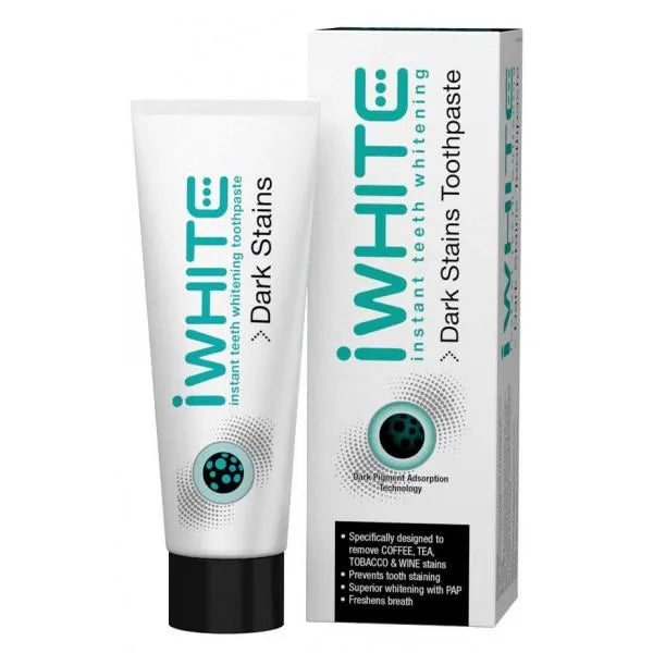 IWHITE IWHITE Dark Stains Zahnpasta 75 ml mit Zahnbürste Set Kosmetik