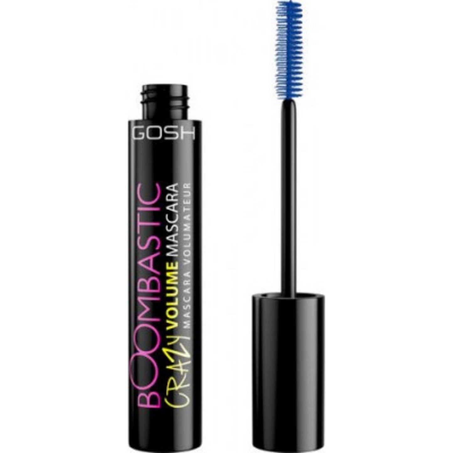 Gosh Gosh, Boombastic Crazy, Volumen, Wimperntusche, 002, Verrücktes Blau, 13 ml Regular