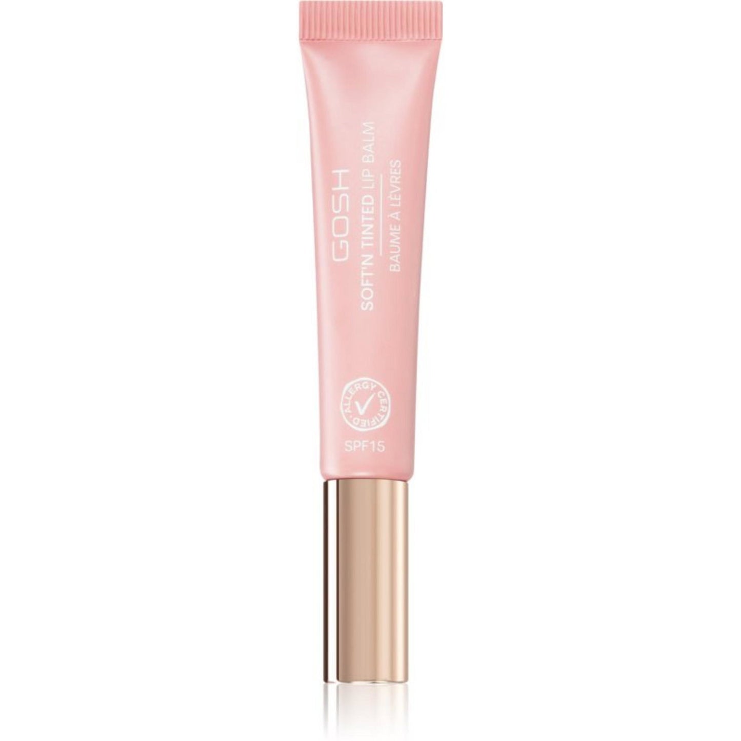 Gosh Gosh, Soft'n Tinted, Vegan, Feuchtigkeitsspendend, Lippenbalsam, 003, Rose, SPF 15, 8 ml Regular