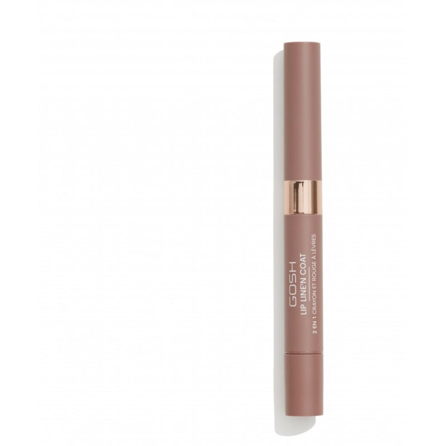 Gosh Gosh, Line'n Coat, Lippenkonturenstift & Lippenlack 2-in-1, 002, Burnt Cinnamon, 2 ml Regular