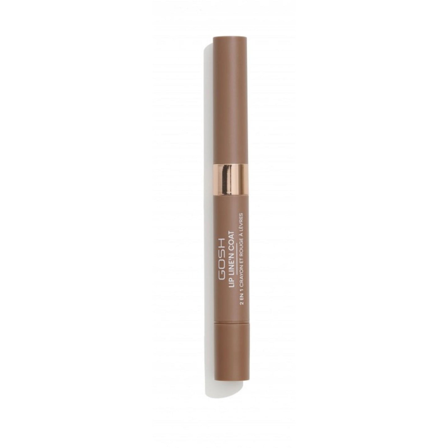 Gosh Gosh, Line'n Coat, Lippenkonturenstift & Lippenlack 2-in-1, 004, Karamell-Toffee, 2 ml Regular