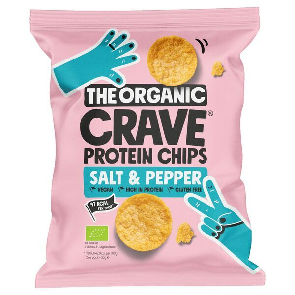 The Organic Crave Protein Chips Salz & Pfeffer Bio