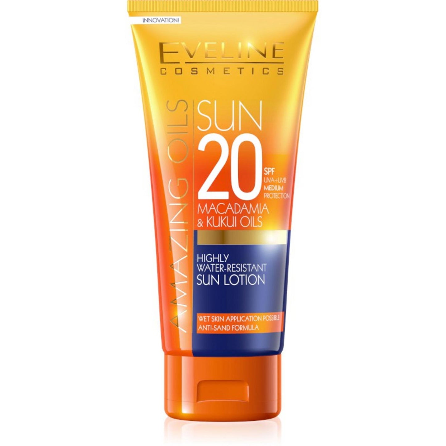 Eveline Cosmetics Eveline Cosmetics, Amazing Oils, Macadamiaöl, Nährend, Sonnencreme, SPF20, 200 ml Regular