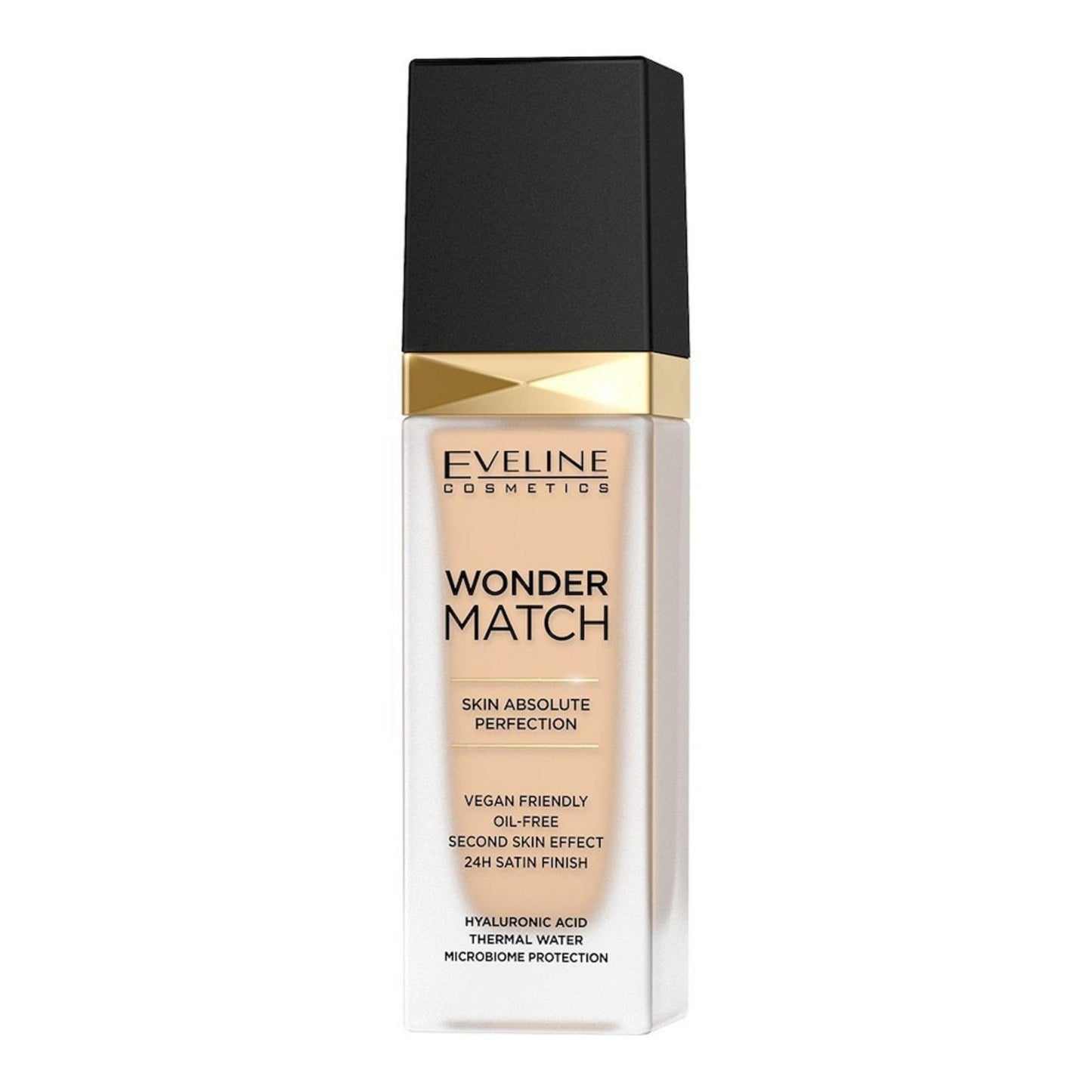 Eveline Cosmetics Wonder Match Skin Absolute Perfection – Flüssige Grundierung Mandel 30 ml