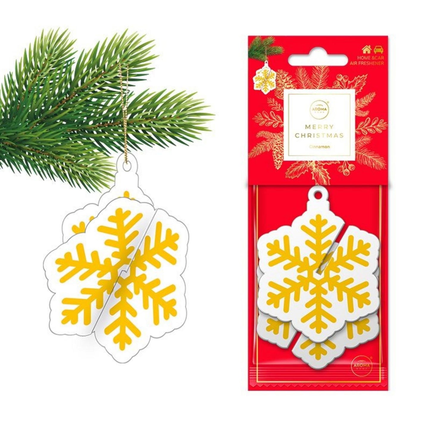 Aroma Car Aroma Car, Xmas 3D Snowflake, Zimt, Raumlufterfrischer Regular