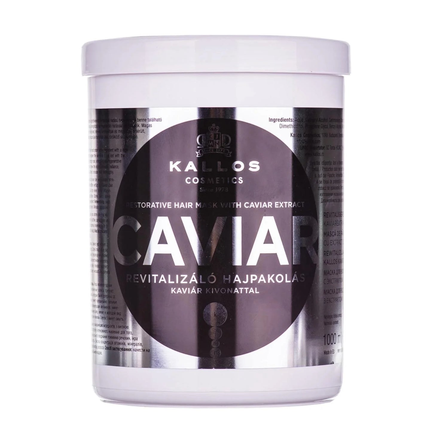 KALLOS COSMETICS Kallos Cosmetics Caviar Haarmaske Mascarilla Capilar 1000 ml Make-up