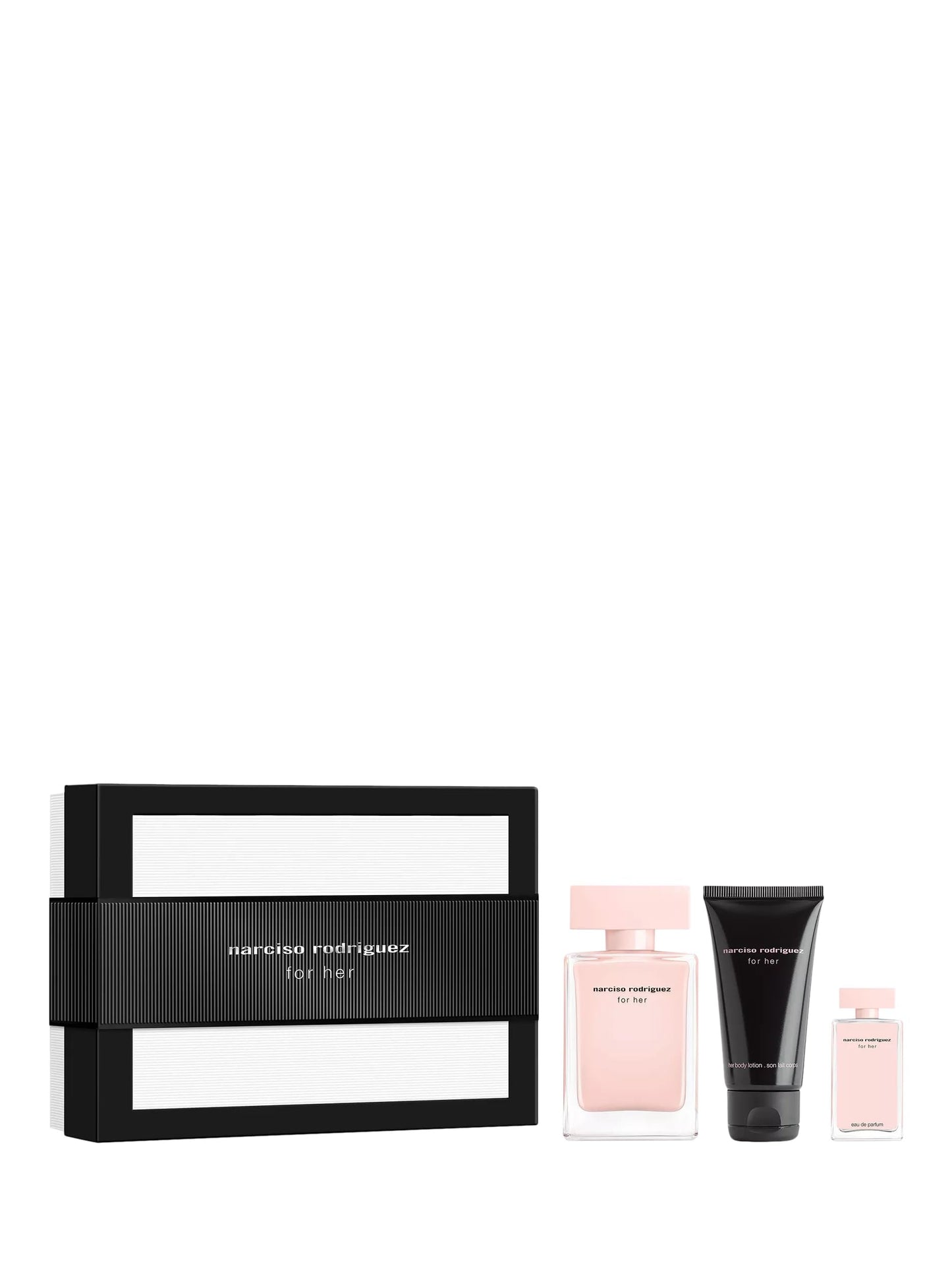 NARCISO RODRIGUEZ For Her Set Eau de Parfum 50 ml Body Lotion 50 ml EdP 7,5 ml