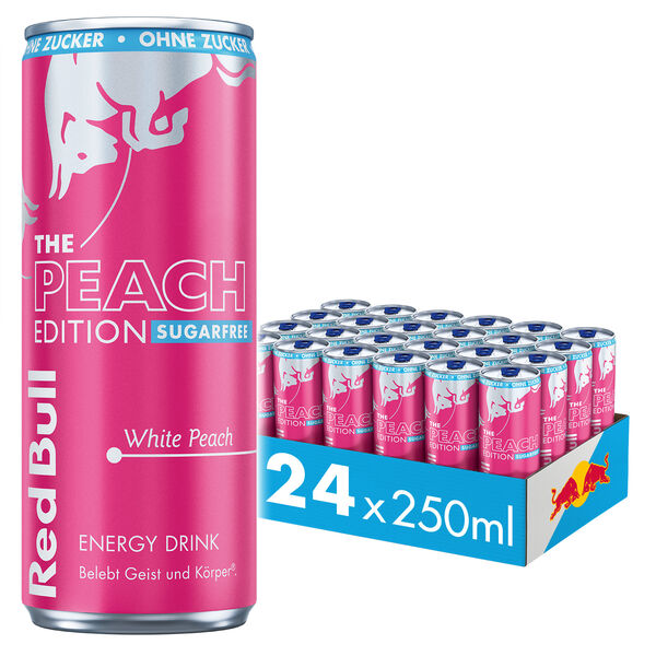 Red Bull Peach Edition Weisser Pfirsich 250 ml Sugarfree
