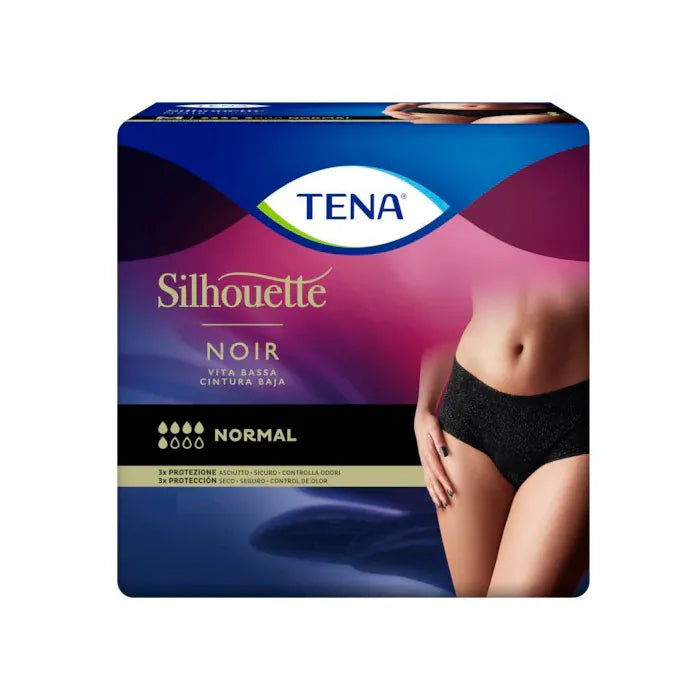 TENA TENA Silhouette Normal Inkontinenzeinlagen Schwarz Größe L 9 Stück Kosmetik