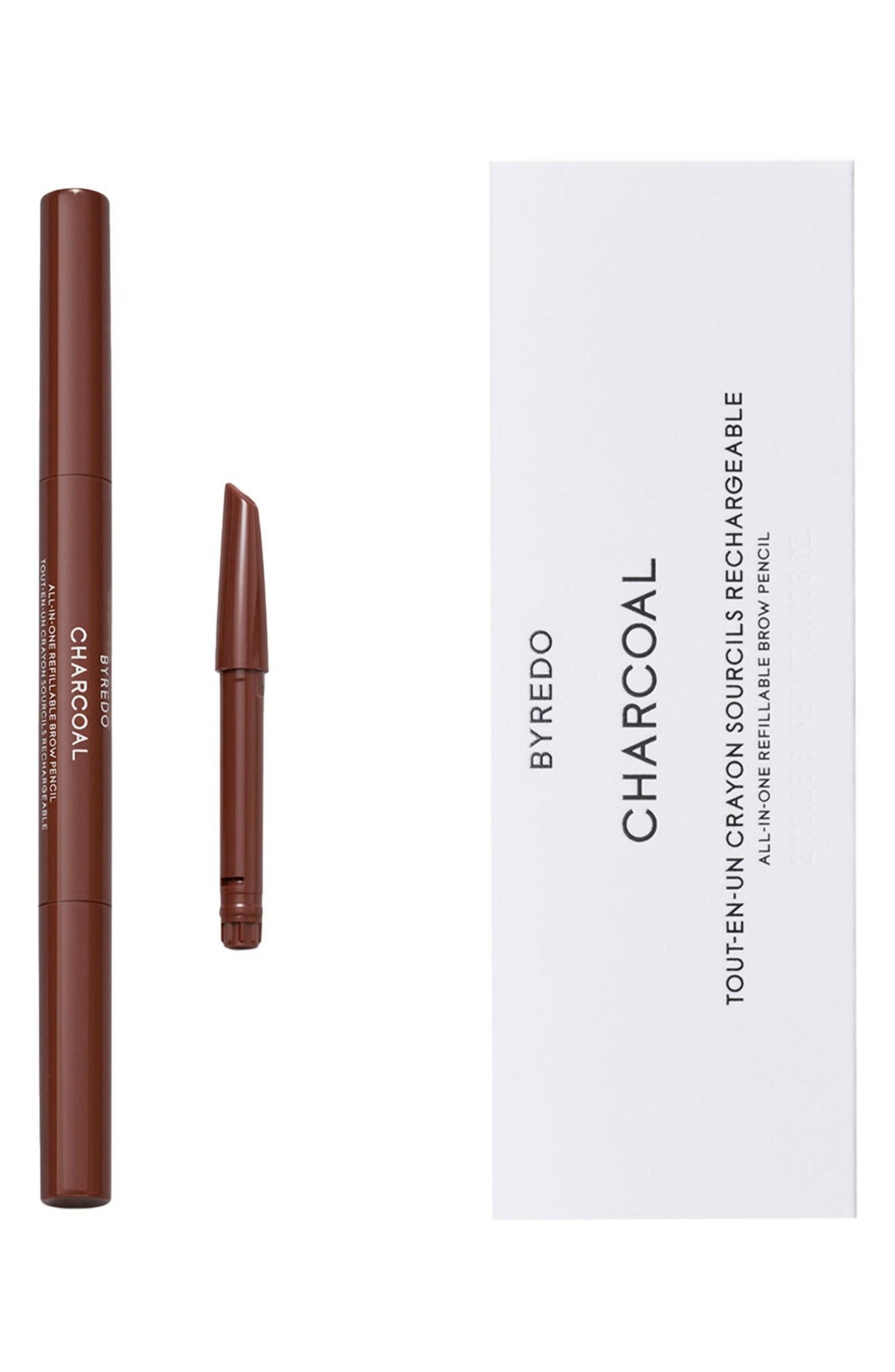 Byredo Duo Set, Byredo, All-In-One, Augenbrauenstift, Augenbrauencreme-Stift & Bürste 2-in-1, 04, Holzkohle, 2 stk, 0.25 g Re