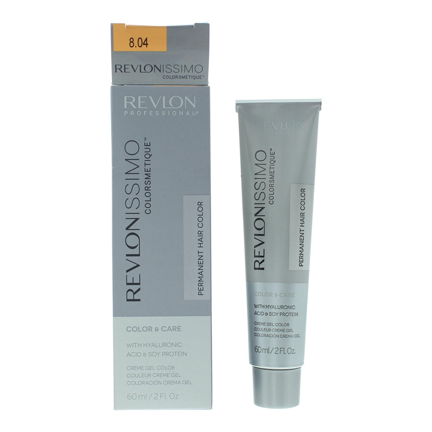 Revlon Revlon, Revlonissimo Colorsmetique, Permanente Haarfarbe, 8.04 Light Pale Copper Blonde, 60 ml Regular