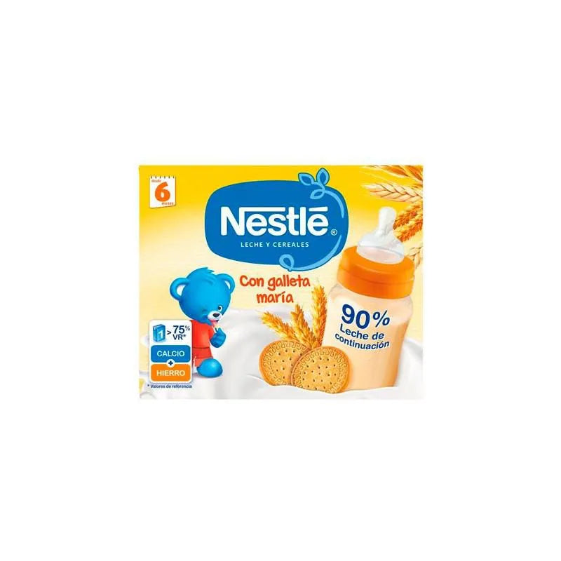 NESTLE NESTLE Papilla Líquida Con Galleta María 2 x 250 g flüssiger Brei mit Keks Kosmetik