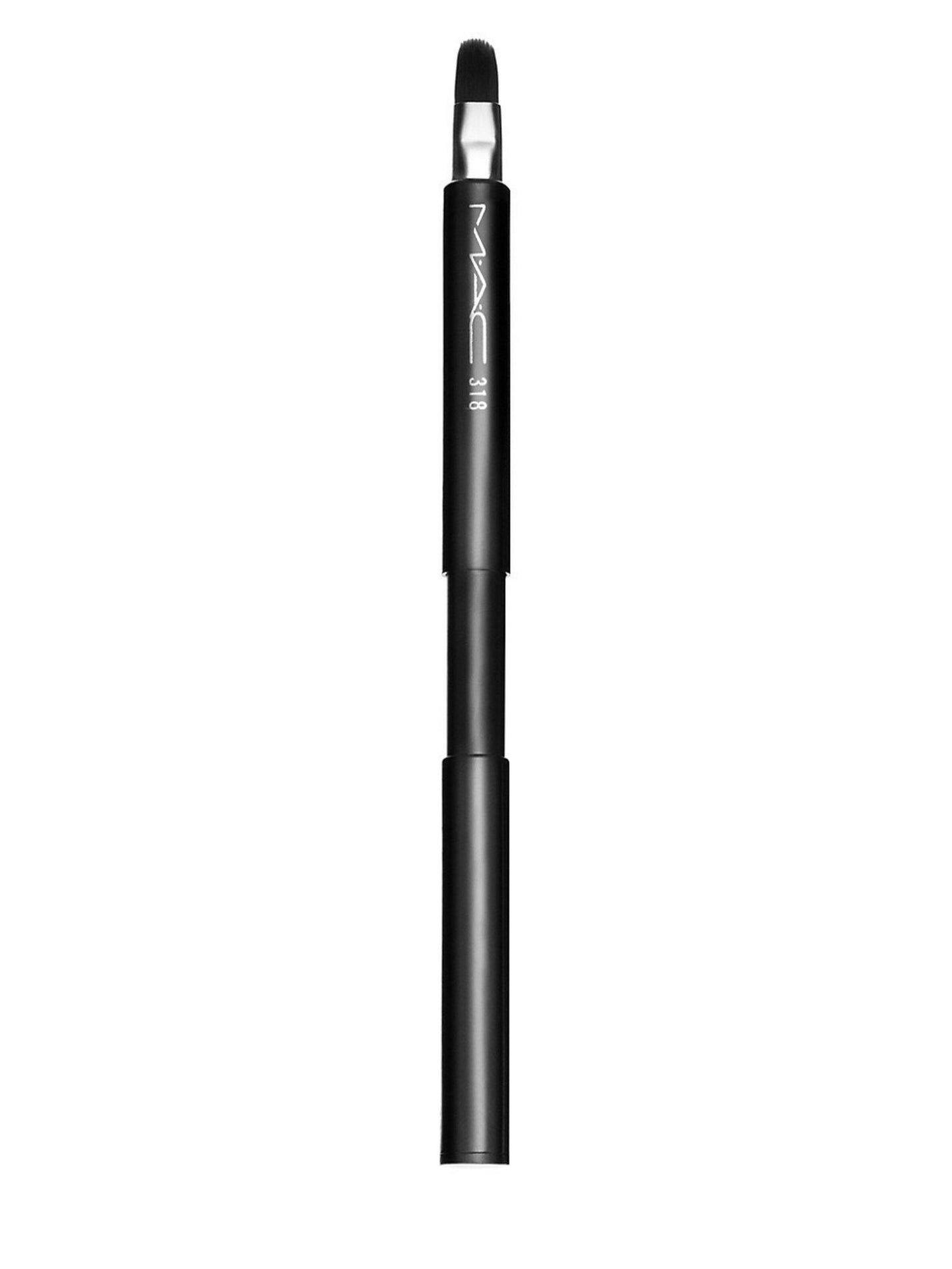 MAC MAC, Synthetic Retractable Lip Brush 318, Lippenstifthülle aus Metall Regular