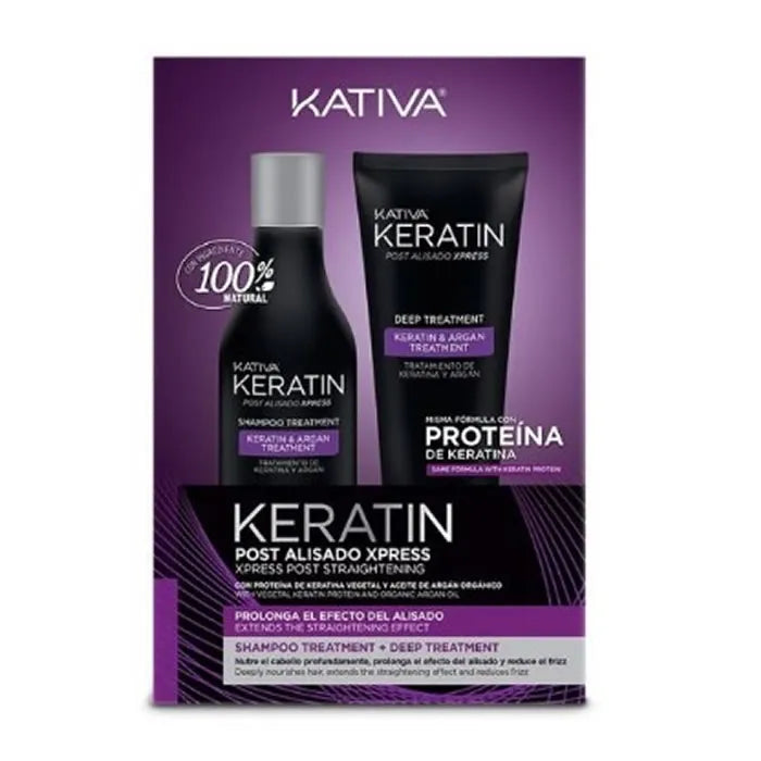 KATIVA Keratin Post Smoothing Xpress Set 2 Artikel Haarpflege Set