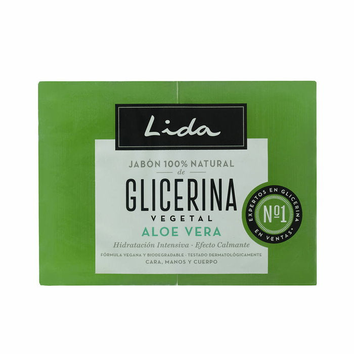 LIDA Seife 100% Natur mit Glycerin und Aloe Vera 2 Stück je 125 g Kosmetik