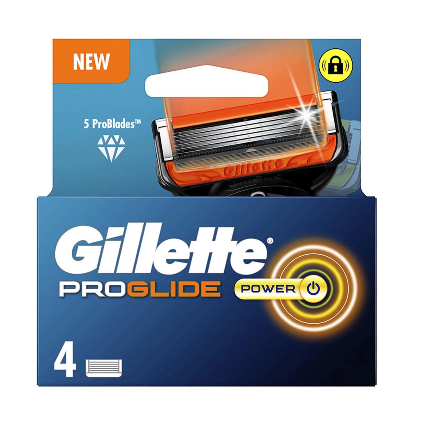GILLETTE Fusion Proglide Power Rasierer mit 4 Klingen Nachfüllern Kosmetik