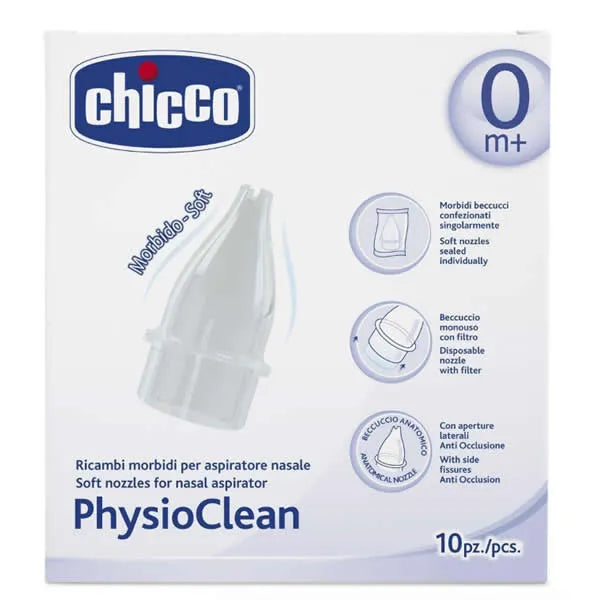 CHICCO Physioclean Ersatzteile Fur Nasenschleimentferner 0M+ 10 Einheiten Kosmetik