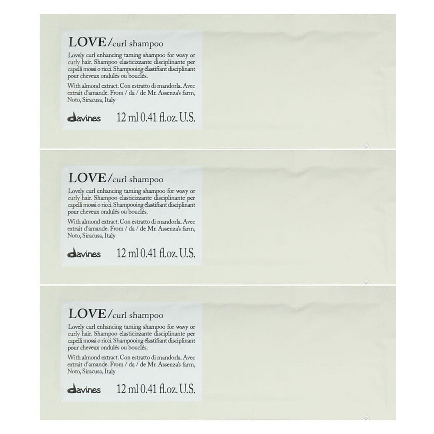 Davines Davines, Love, Haarshampoo, 12 stk, 12 ml Regular