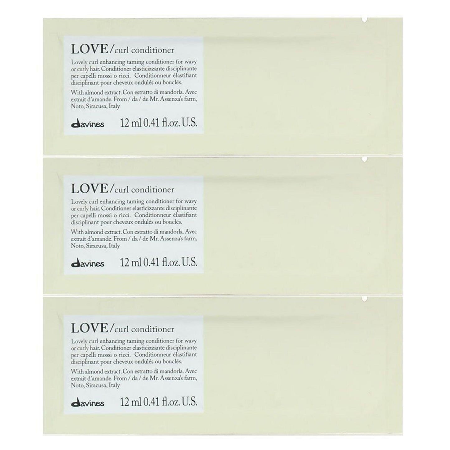 Davines Davines, Love, Haarspülung, 12 stk, 12 ml Regular