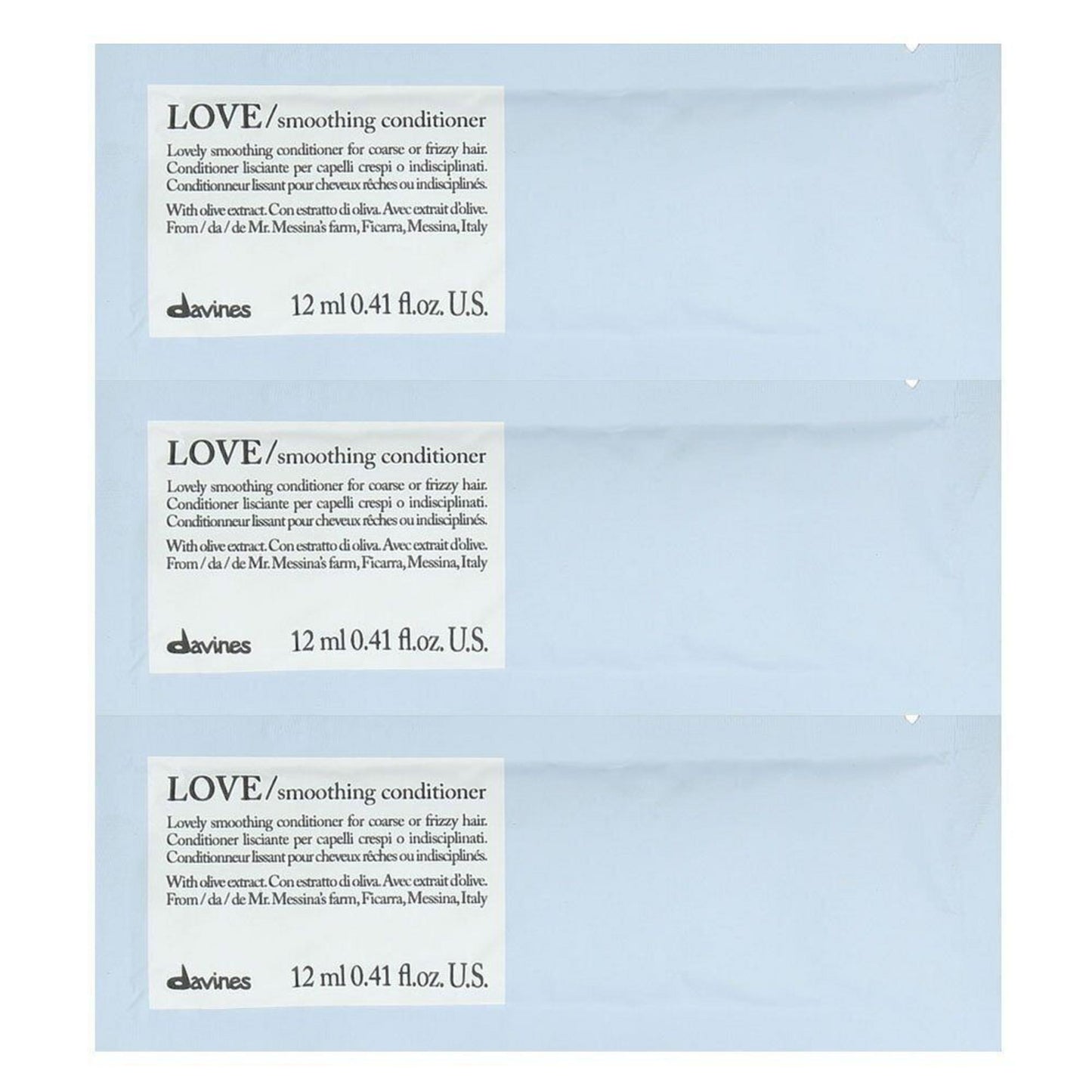 Davines Davines, Love Smoothing, Haarspülung, 12 stk, 12 ml Regular