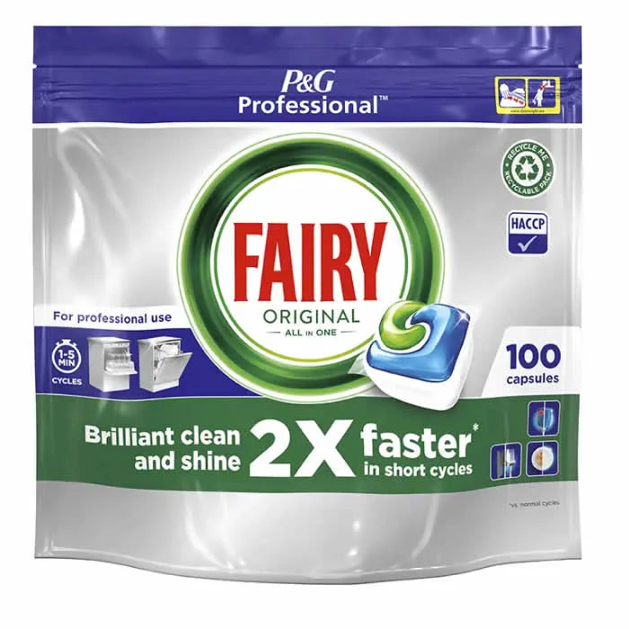 FAIRY FAIRY All-in-One Original Geschirrspültabs 100 Stück Geschirrreiniger Tabs Kosmetik