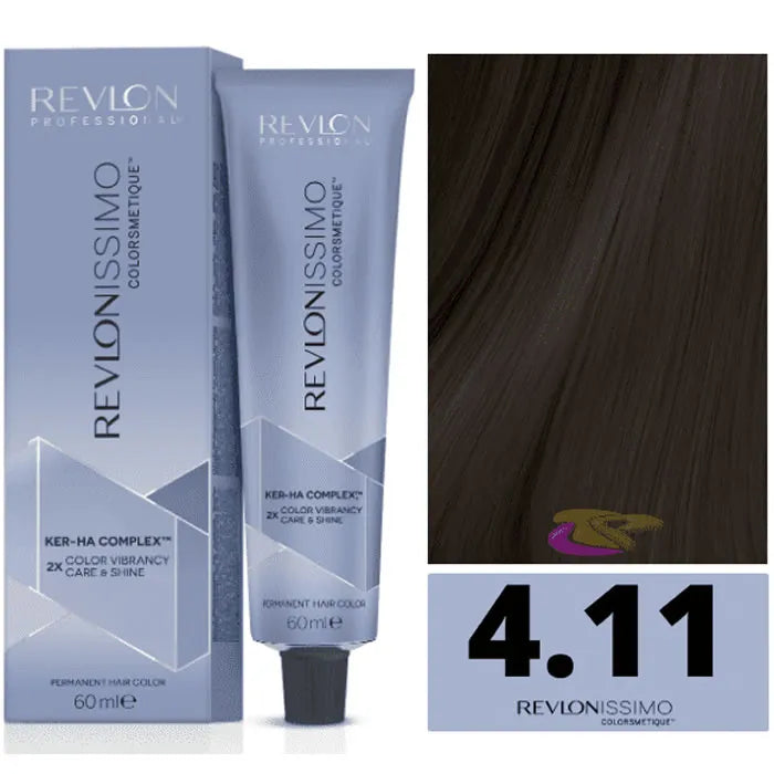 REVLON REVLON Revlonissimo Colorsmetique 4,11 Medium Chestnut Intense Ash 60 ml Haarfarbe Kosmetik