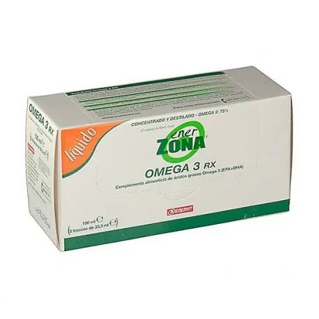 ENERVIT ENERVIT Enerzona Omega 3 Rx Nahrungsergänzung Fischöl 3 Flaschen je 33,3 g Kosmetik