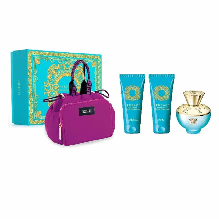 VERSACE VERSACE Dylan Turquoise Eau de Toilette Spray 100 ml Set 4 Artikel Parfüm