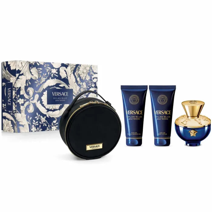 VERSACE VERSACE Dylan Blue Pour Femme Eau de Parfum Spray 100 ml Set 3 Artikel Parfüm