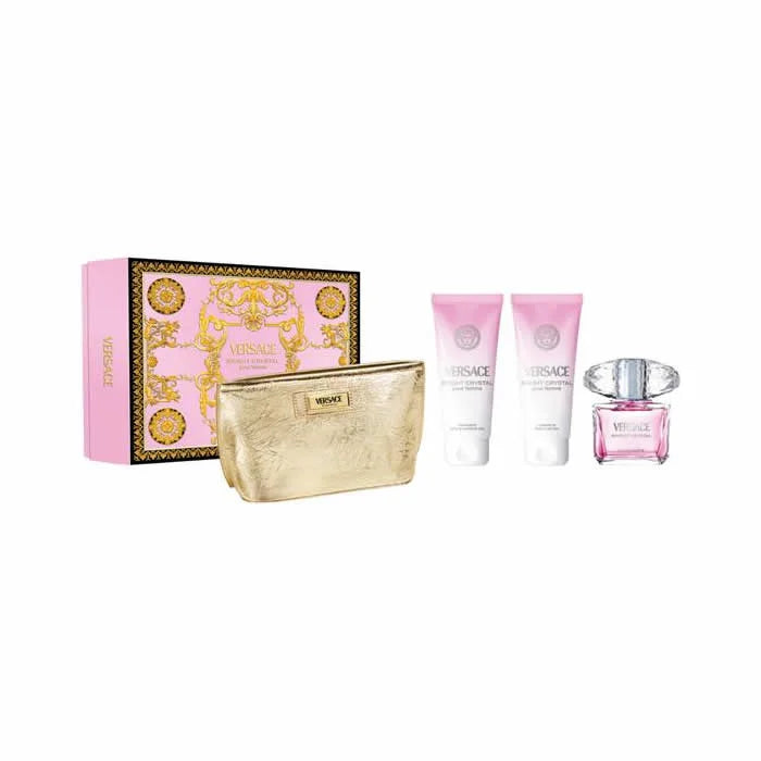 Versace Bright Crystal Pour Femme Eau De Toilette Spray 90ml Set 4 Artikel