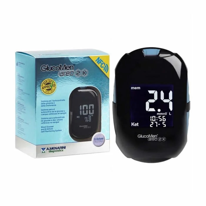 MENARINI MENARINI Glucomen Aereo 2K Blutzuckermessgerät Glucometro für Diabetesmonitoring Kosmetik
