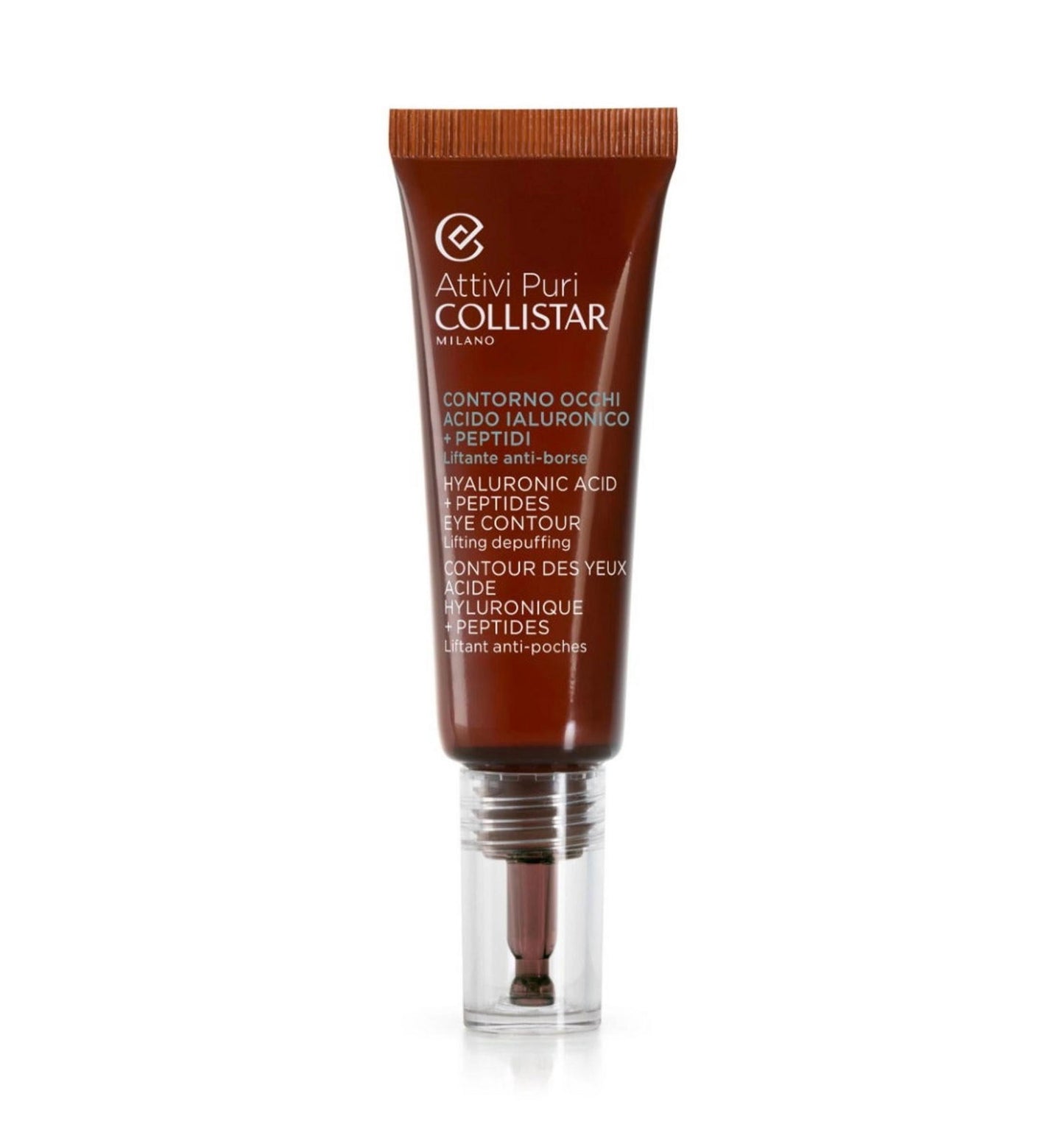 Collistar Collistar, Attivi Puri, Hyaluronic Acid + Peptide, Anheben & Abschwellen, Täglich, Augenserum, 15 ml Regular