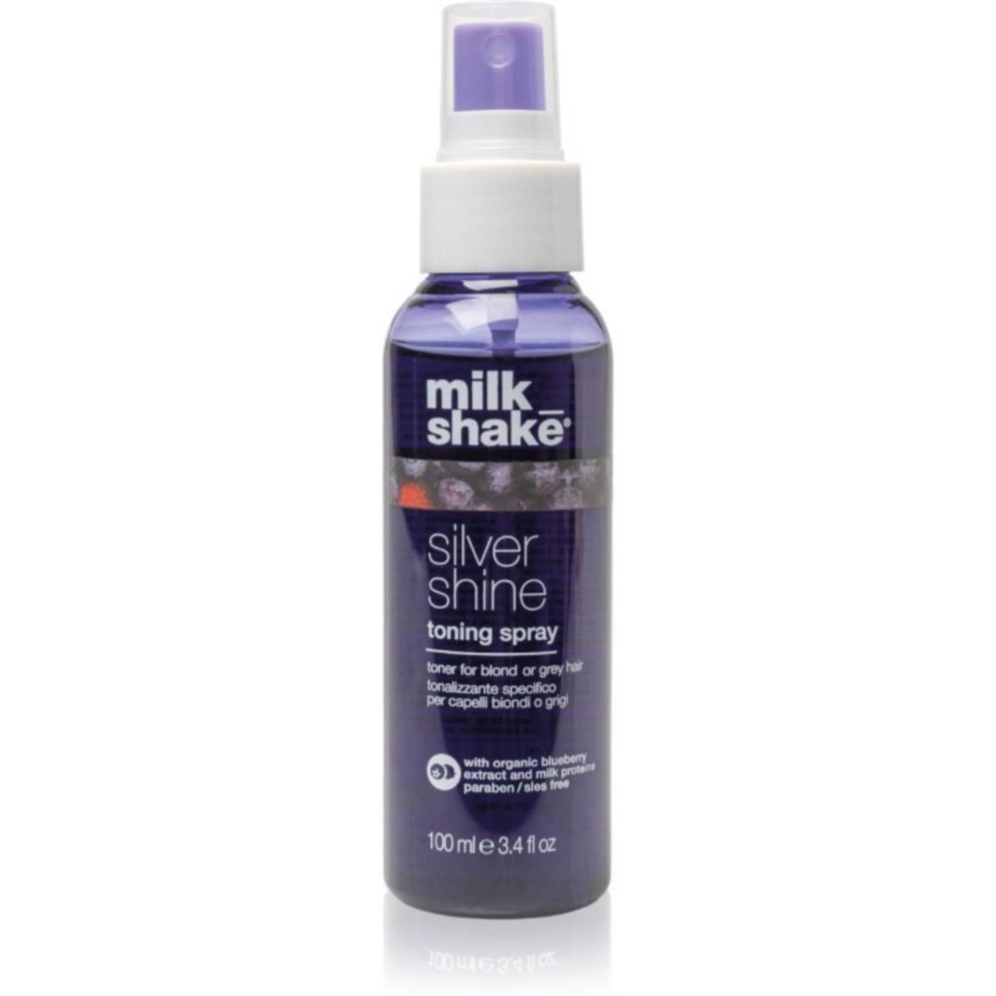 Milk Shake Milk Shake, Silver Shine, Violette Pigmente, Haartönungsspray, Blond/Grau, 100 ml Regular