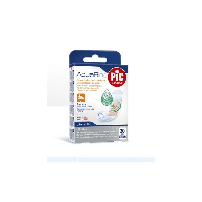 Pic Aquabloc Waterproof Plasters Medium 20 Einheiten