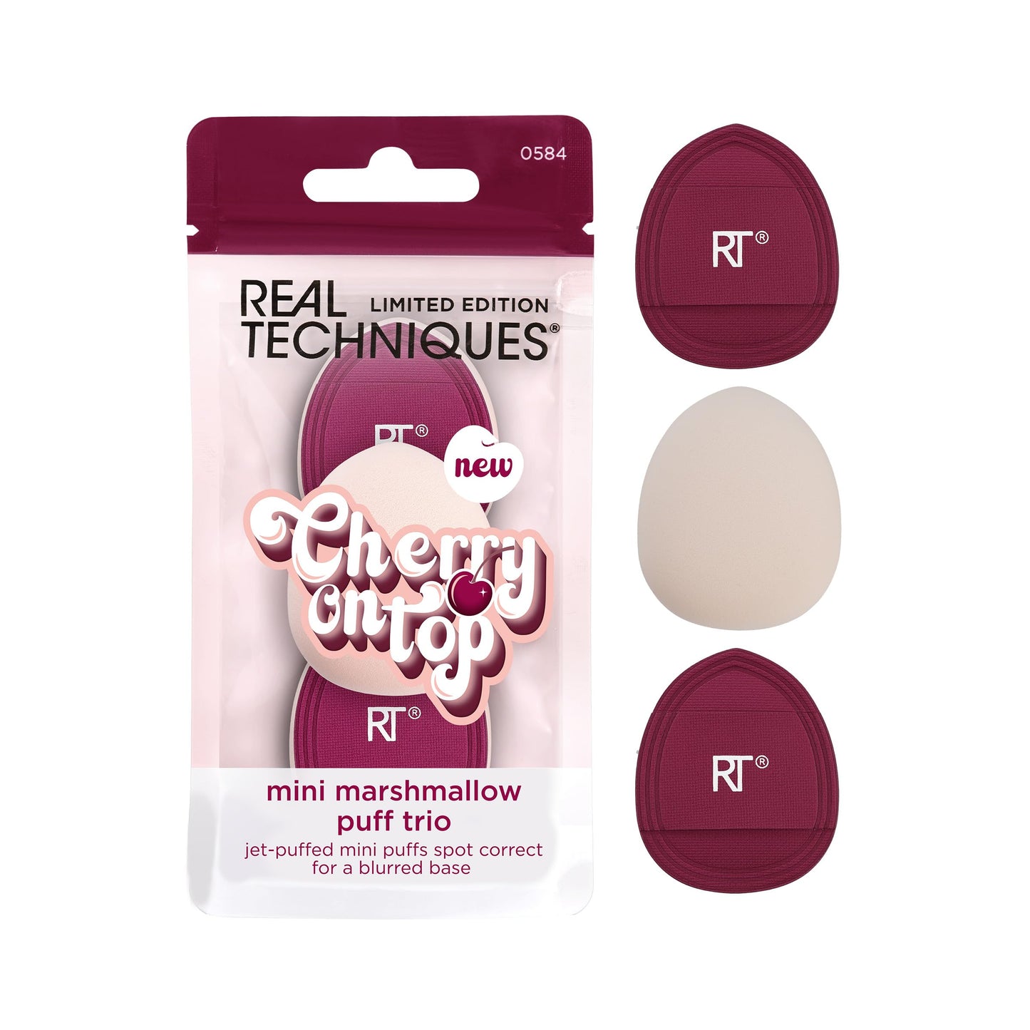 REAL TECHNIQUES REAL TECHNIQUES Cherry On Top Mini Marshmallow Puff Trio 3 Stück Kosmetikpuffs