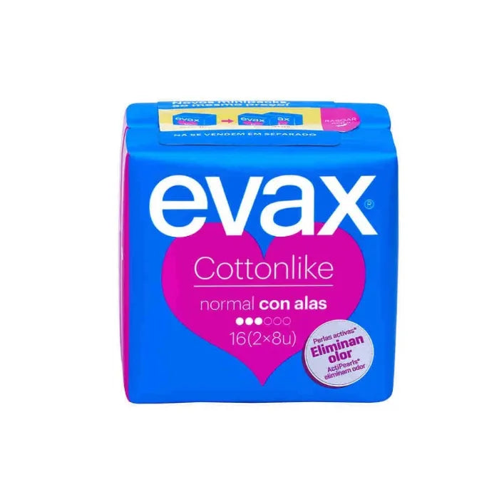 EVAX EVAX Cottonlike Normal Damenbinden mit Flügeln 12 Stück Kosmetik